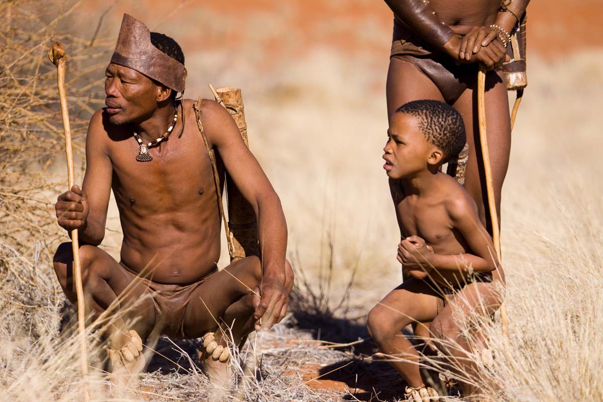 Bushmen on a Luxury Safari in Namibia